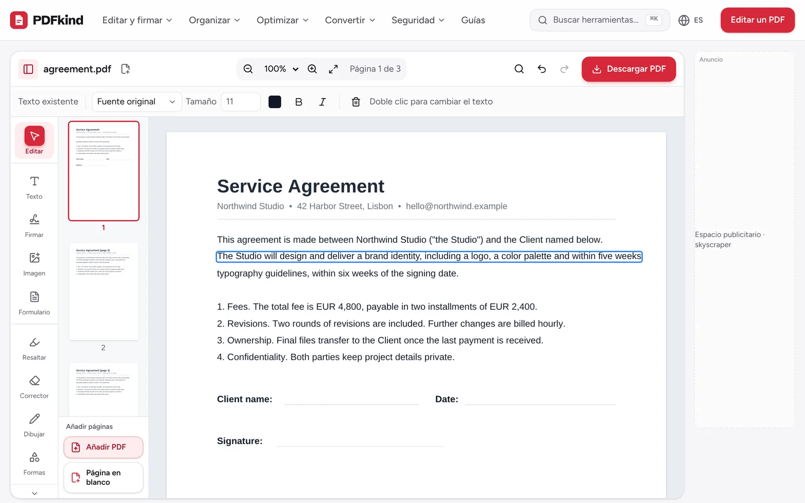Abrir Editar PDF