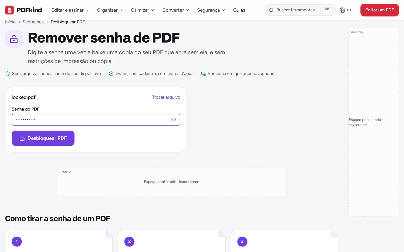 Abrir Desbloquear PDF